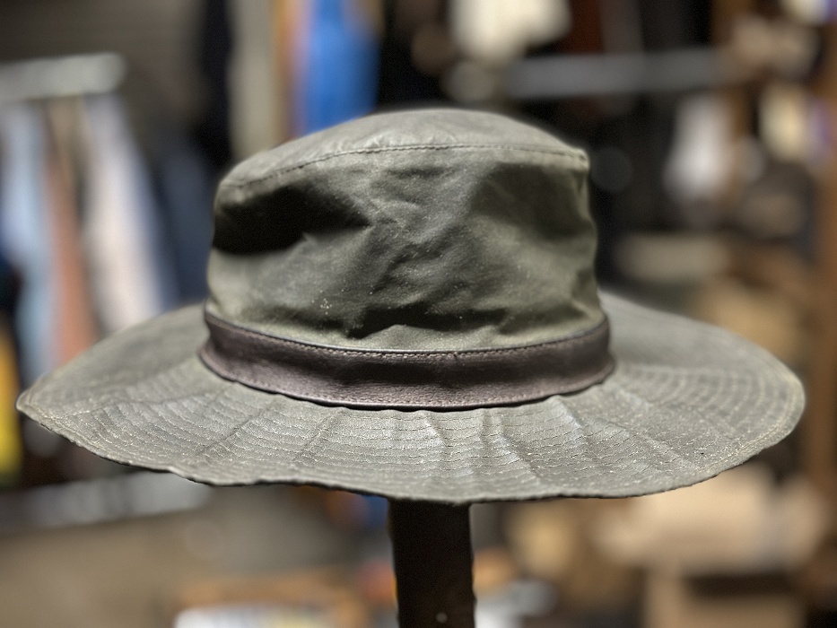 107238 「BARBOUR」バブアー D595 オイルドハット OILED HAT Mサイズ 55cm_画像2