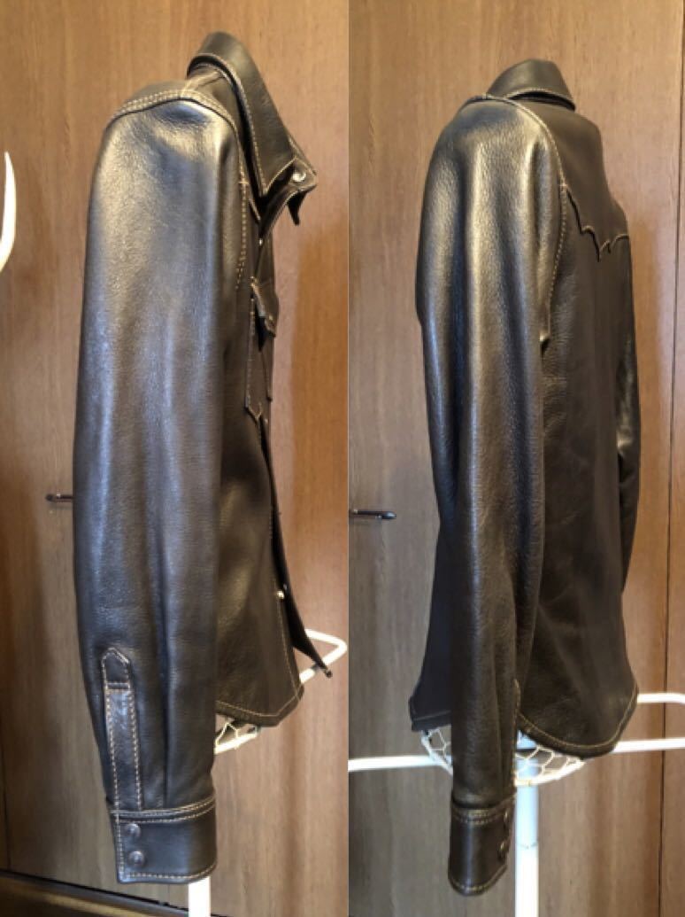 送料無料 美品 36 THE FLAT HEAD フラットヘッド ディアスキン 送料無料 美品 36 THE FLAT HEAD フラットヘッド ディアスキン