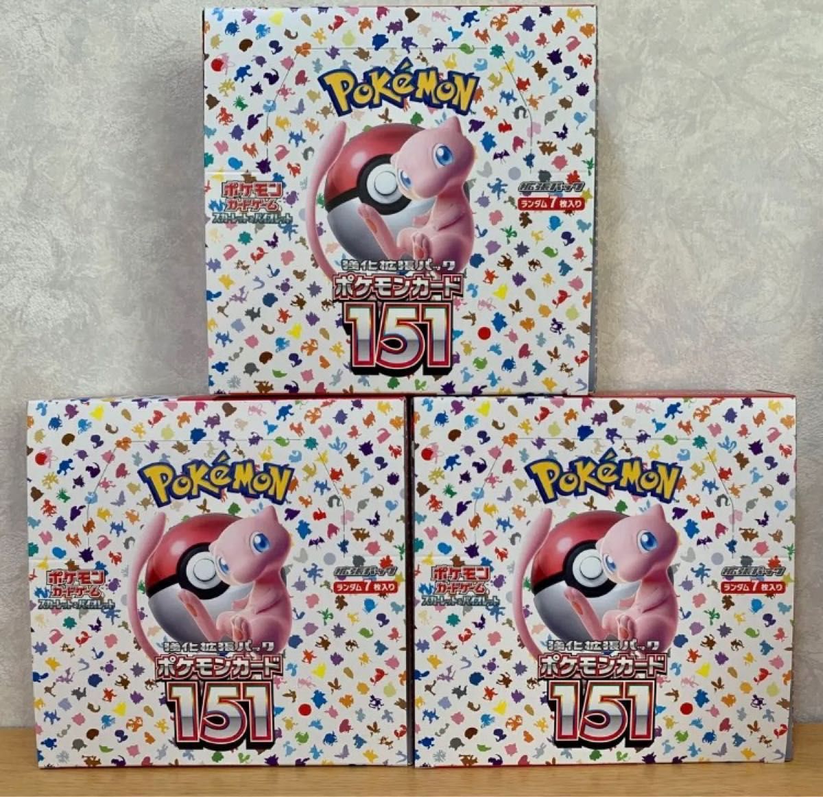 ポケモンカード 151 シュリンクなし ペリペリ付き 3BOX｜Yahoo!フリマ