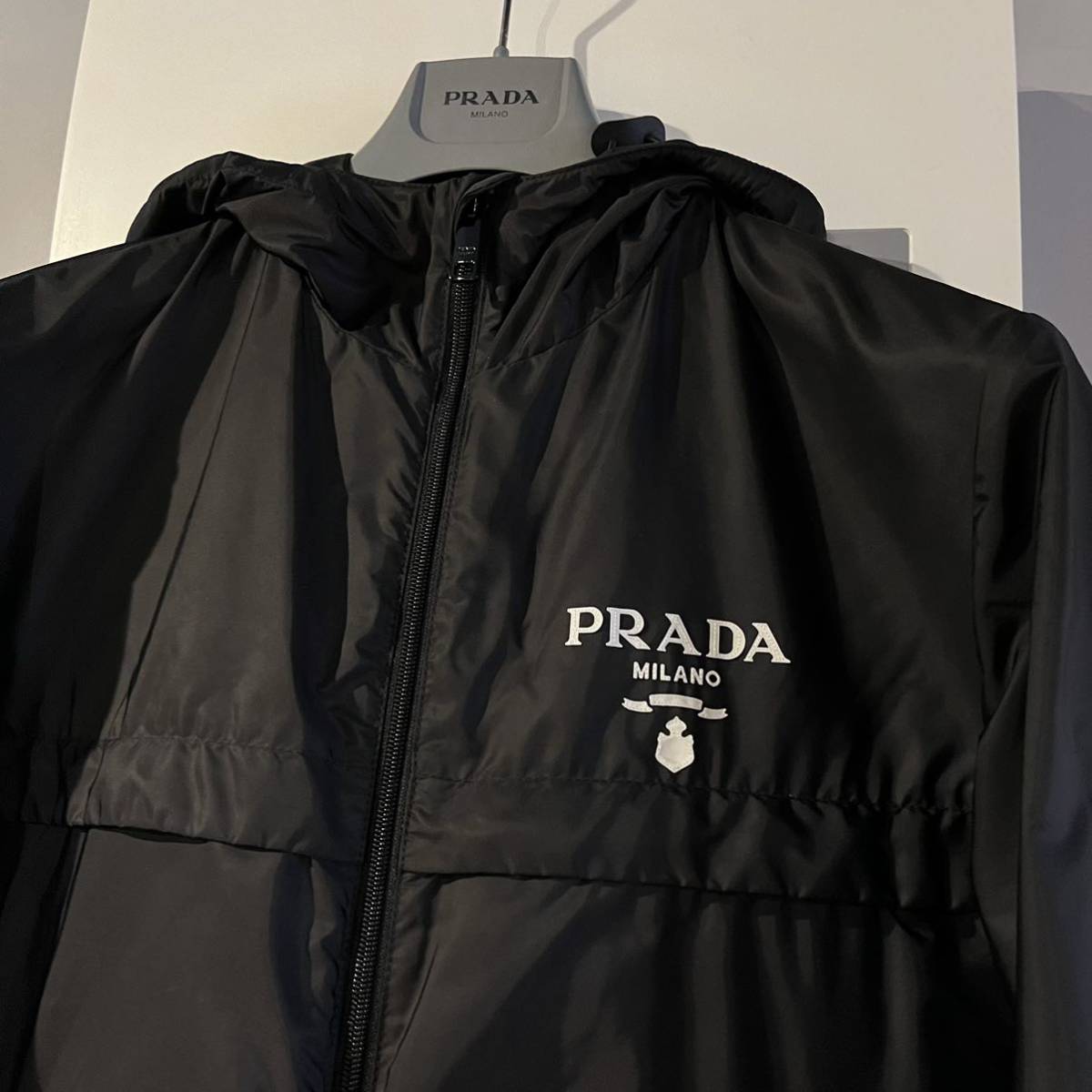 【正規品 極美品】PRADA プラダ 48 ナイロン パーカー ジャケット