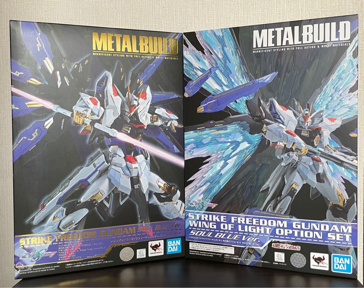 メタルビルド ストライクフリーダムガンダム SOUL BLUE Ver &光の翼