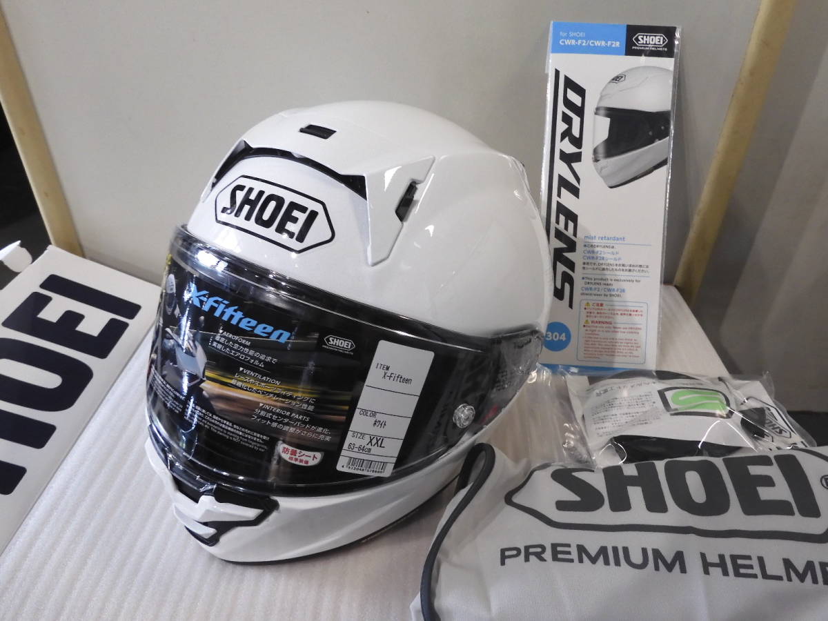 SHOEI　X-15　ショウエイ　X-Fifteen　ホワイト　XXLサイズ　（63-64ｃｍ）エックスフィフティーン　製造2023年9月15日　_X-15　ホワイト　XXLサイズ（63-64）