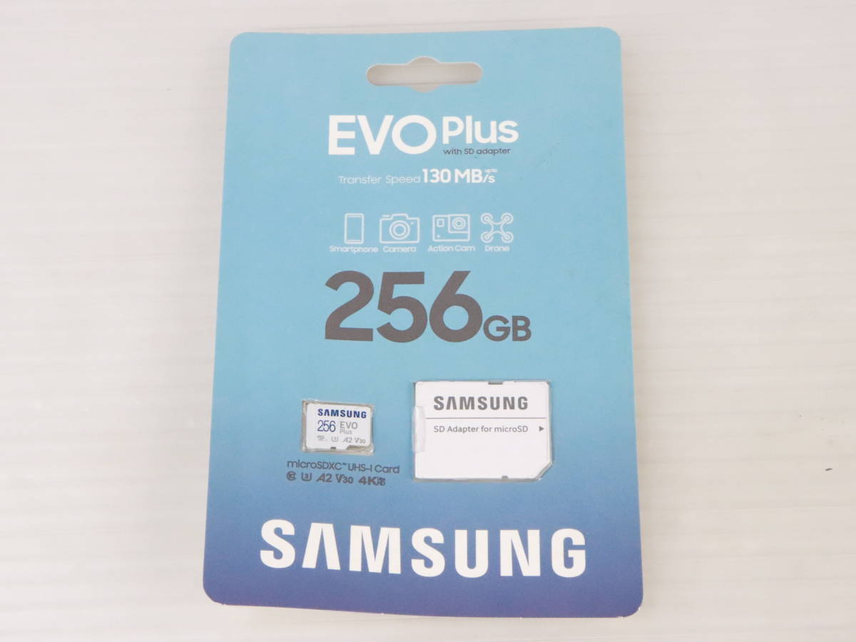 1円～★未使用/ジャンク SAMSUNG サムスン EVO Plus microSDXC メモリーカード 128GB/256GB まとめて3点セット まとめ売り SDカード Q072_画像5