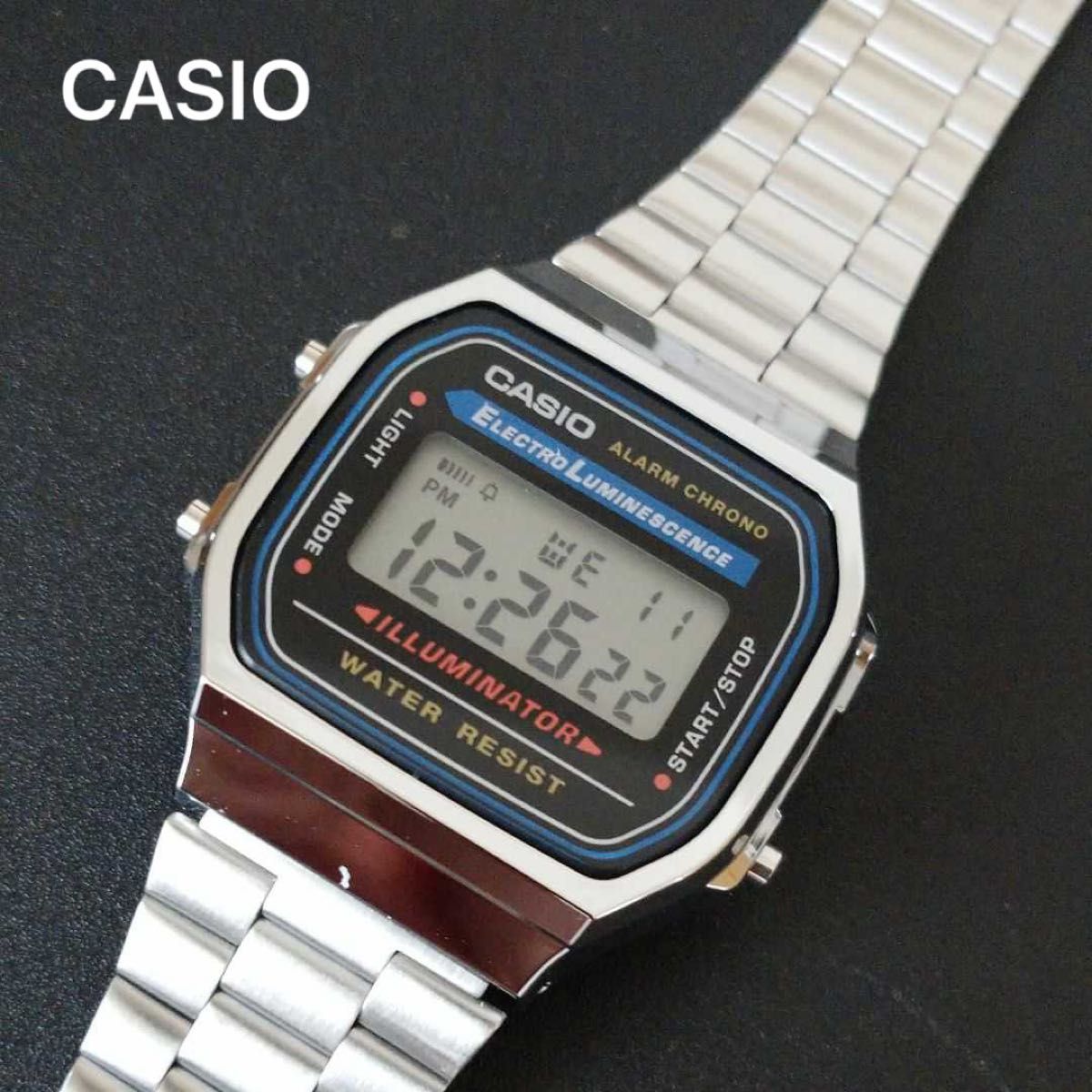 新品未開封】CASIO カシオ デジタル腕時計 ステンレス チープ