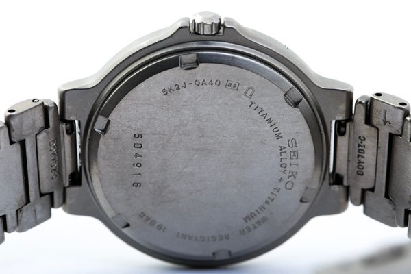 セイコー 5K2J-0A40 チタン Yahoo!オークション - SEIKO セイコー 5K2J-0A40 ソーラー