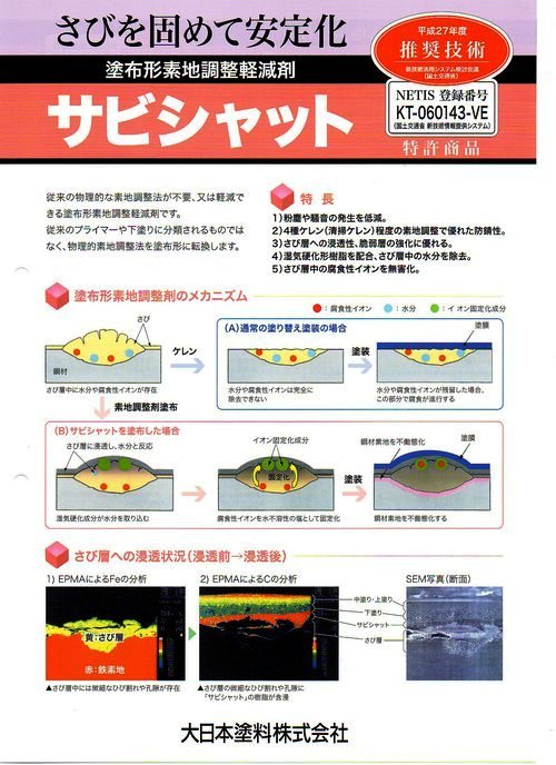 ★大日本塗料　サビシャット2.4Kgセット　錆でお困りの方_画像3