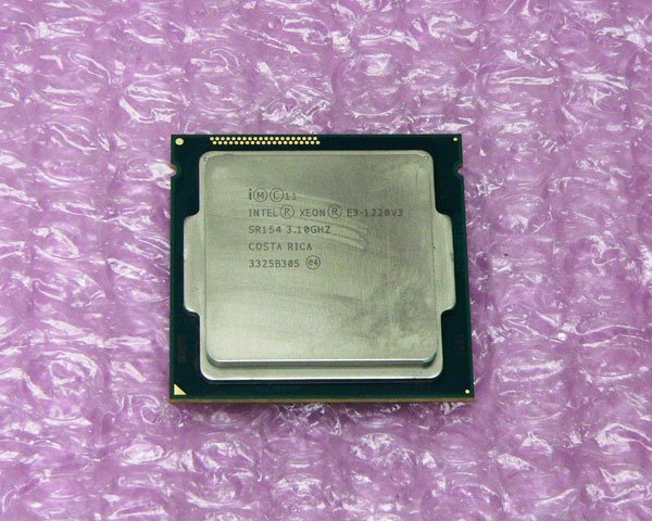 中古CPU Intel Xeon E3-1220 V3 3.1GHz 4コア4スレッド SR154 LGA1150_画像1