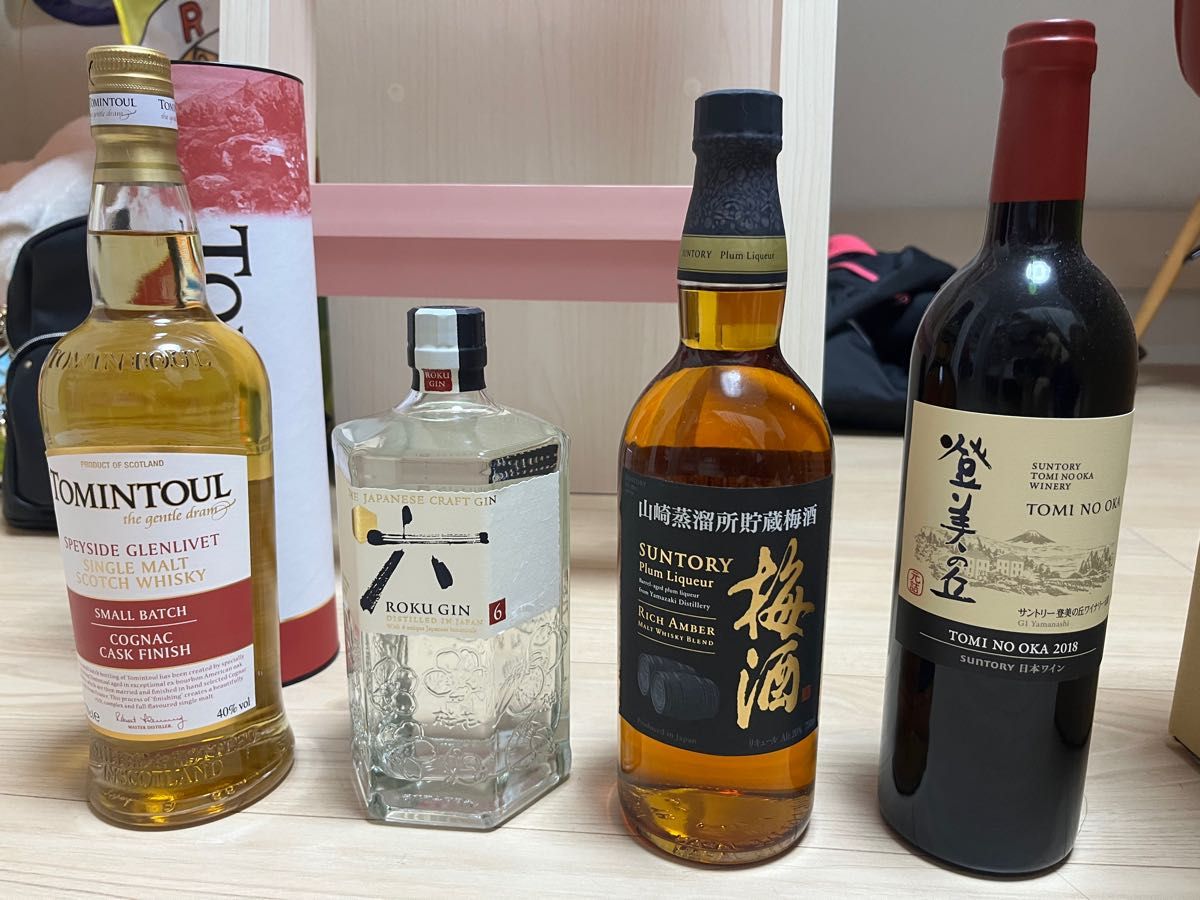 安心発送】 登美の丘・クラフトジン ROKU(六)・サントリー梅酒 山崎樽