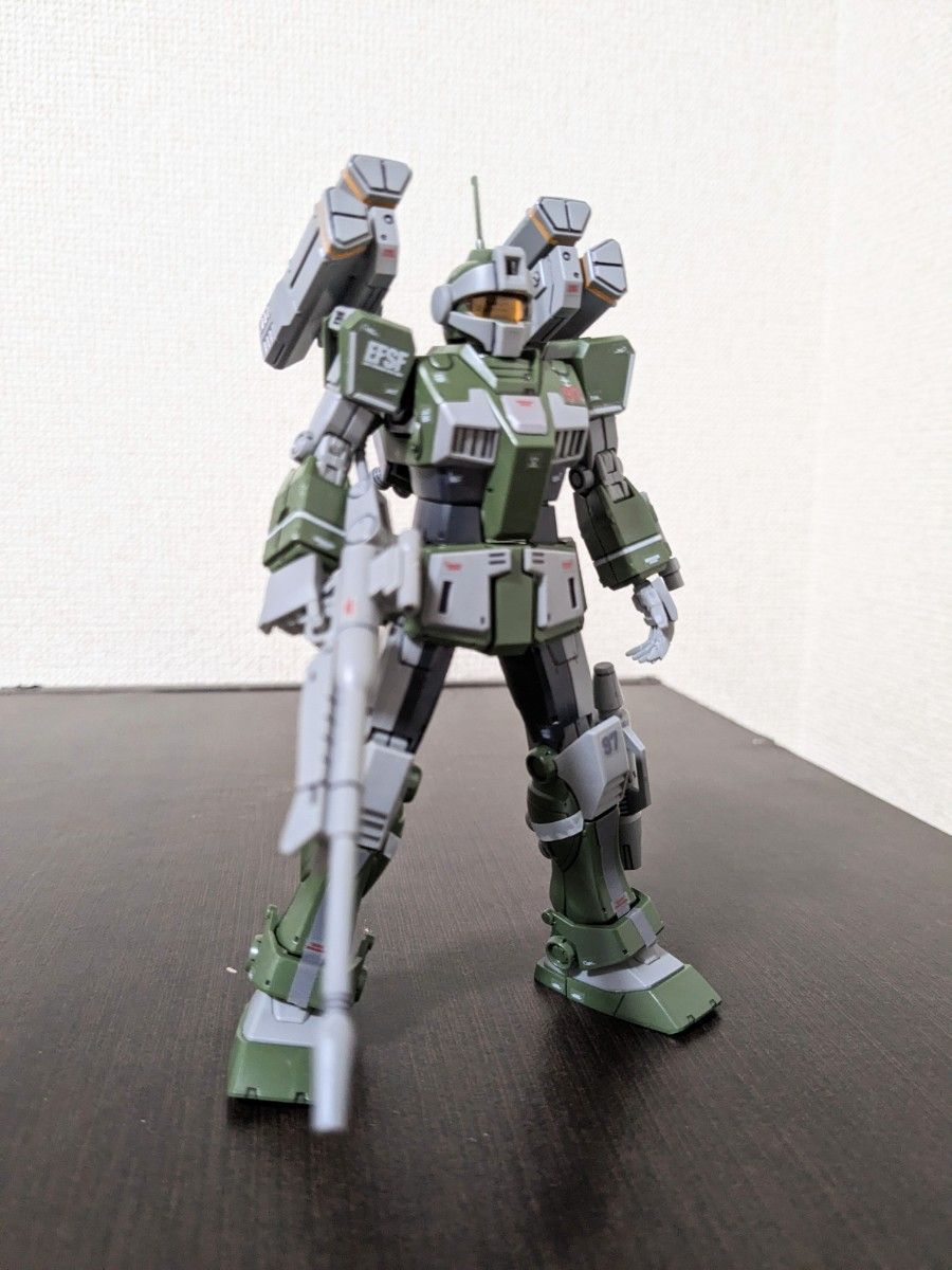 HG ジム・スナイパーカスタム(ミサイルランチャー装備)ガンプラ完成品 ジャンク