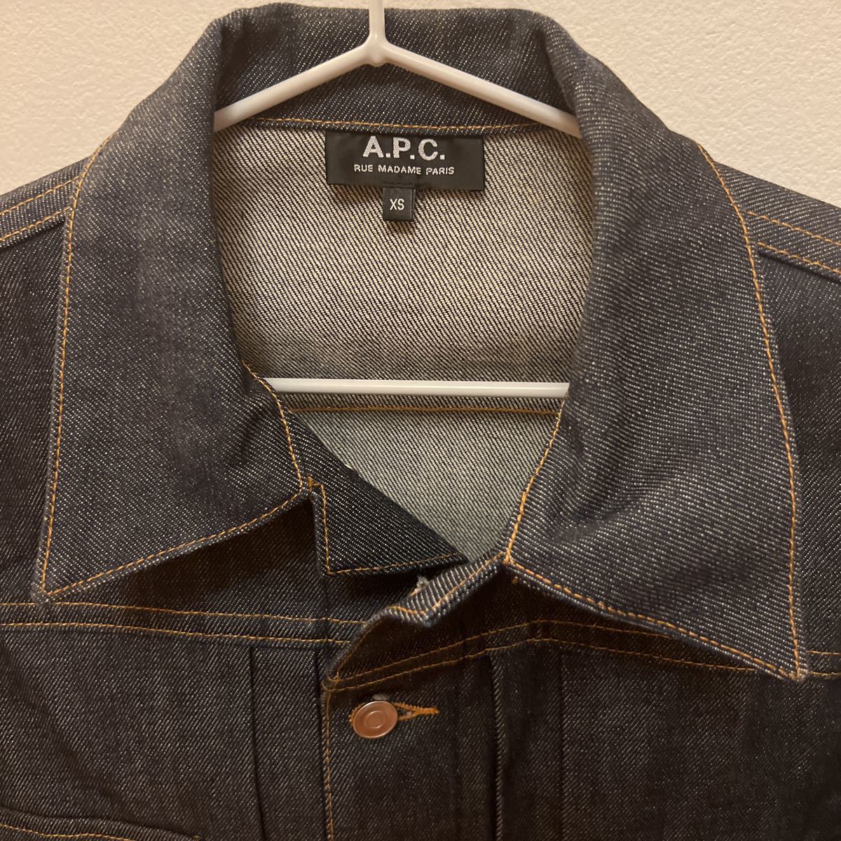 アーペーセー/A.P.C/apc/デニムジャケット/ワークジャケット/Gジャン/ジージャン/WORK JKT/XS/新品未使用/デッド/インディゴ/リジッド/S_画像3