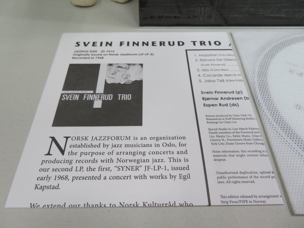 青8｜開封済みですが未使用品★ CD / 紙ジャケット / JAZZHUS DISK ★SVEIN FINNERUD「TRIO」北欧_画像6