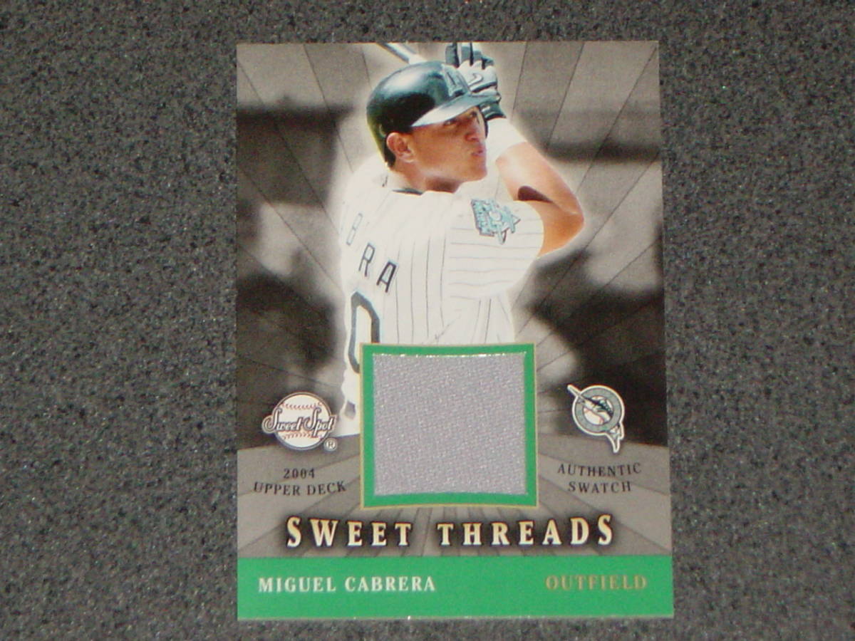 Miguel Cabrera (ミゲル・カブレラ) 2004 Upper Deck Jersey card (ジャージーカード) ③ MLB_画像1