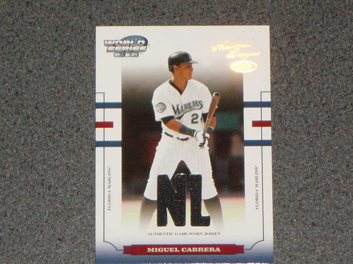 Miguel Cabrera (ミゲル・カブレラ) Donruss jersey card (ジャージーカード) 250枚限定 ② MLBの画像1