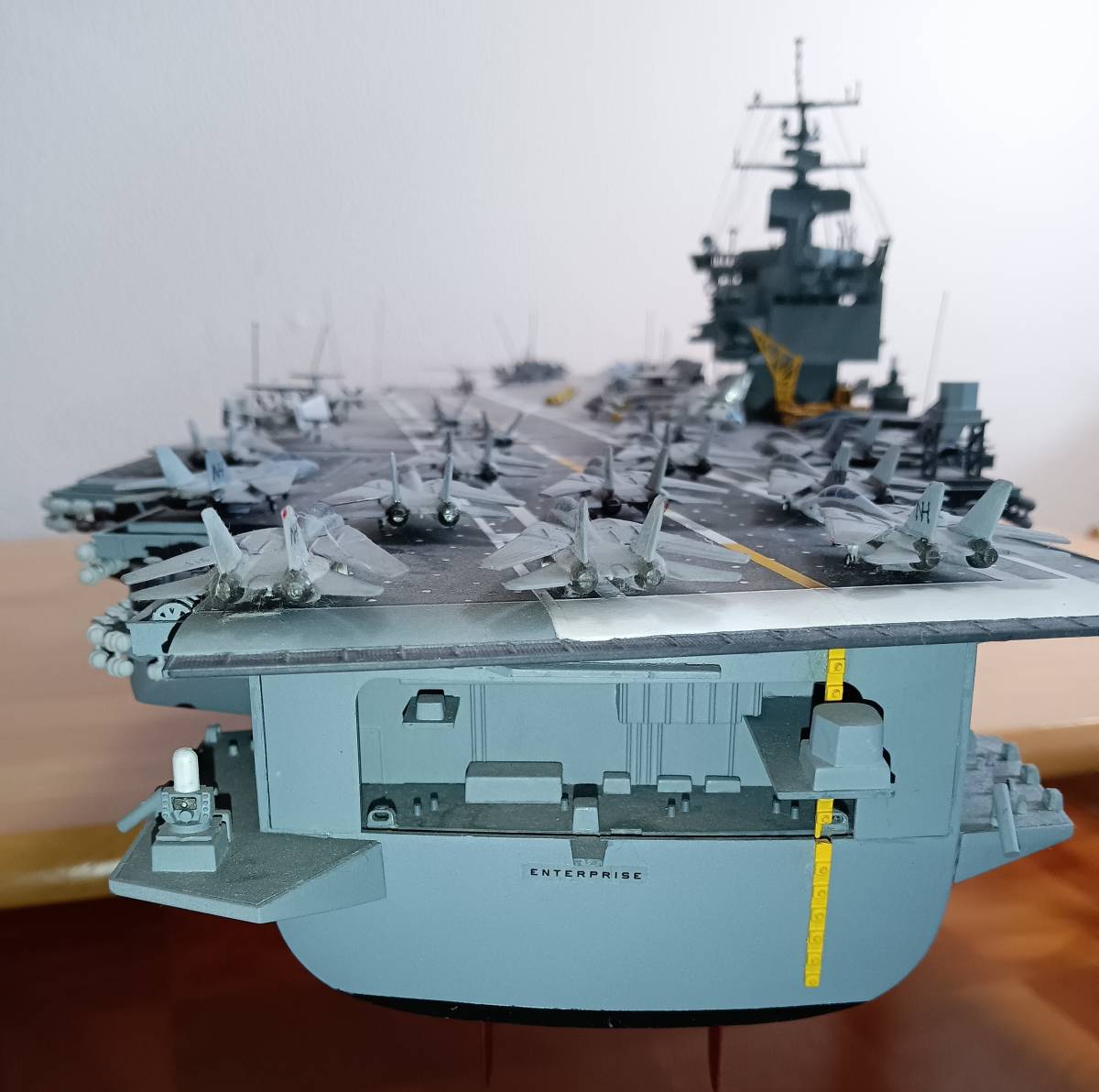 完成品 1/350 タミヤ模型 ☆ エンタープライズ ビッグE アメリカ海軍