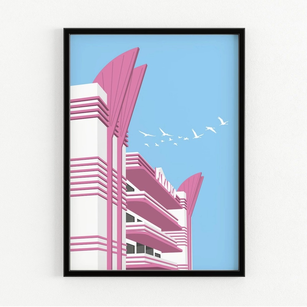 ポスター ホテル インテリア イビザ (30x40cm) Hotel Paradiso of Ibiza Art Poster_画像1