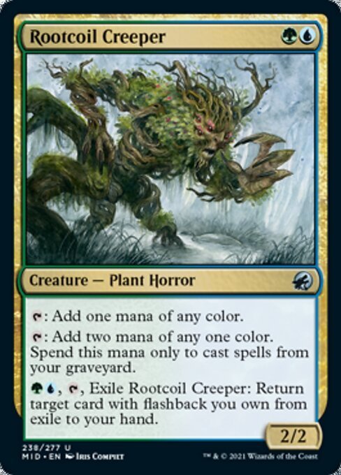 MTG ■金/英語版■ 《根のとぐろの忍び寄るもの/Rootcoil Creeper》イニストラード真夜中の狩り MID_画像1