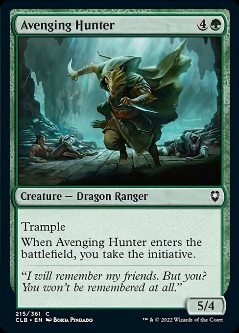 MTG ■緑/英語版■ 《復讐する狩人/Avenging Hunter》★FOIL★ 統率者レジェンズ：バルダーズゲートの戦い CLB_画像1