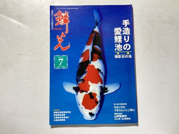 錦鯉の専門雑誌 鱗光 RINKO 2005年7月号 手作りの愛鯉池 全編 御影石の池_画像1