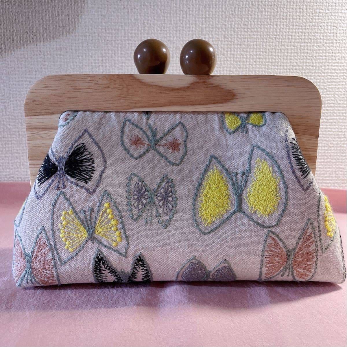 中厚コットンリネン蝶々刺繍生地ハギレ(本当に最安値でやらせていただいておりますので、入荷すればすぐ売り切れるためご購入お早めに)_画像4