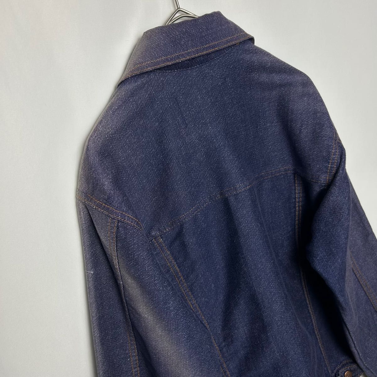 USA製　DEE CEE ディーシー　80s Gジャン　デニムジャケット　紫　短丈　アメカジ　パープル　ヴィンテージ　色落ち