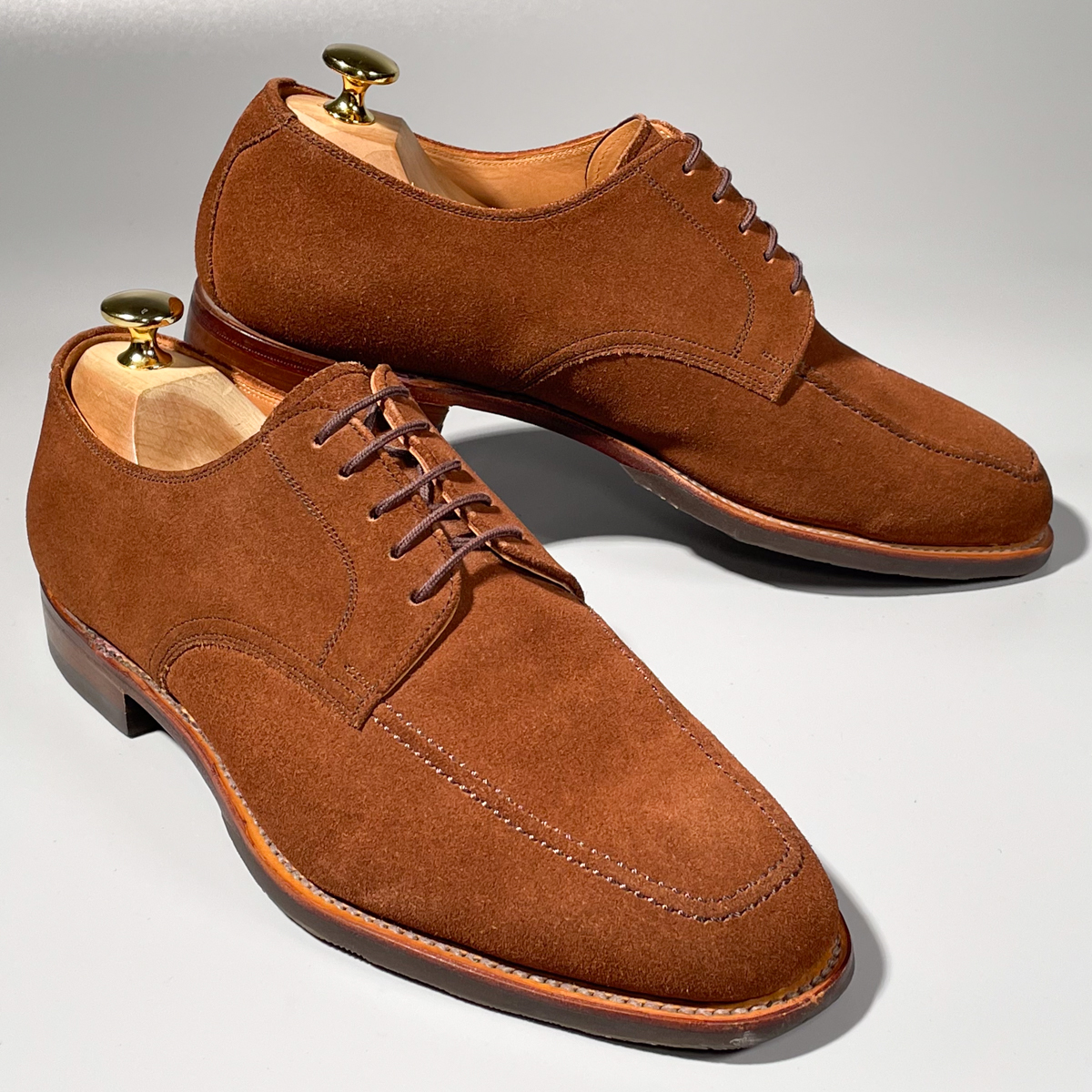 即決 SCOTCH GRAIN スコッチグレイン Uチップ ブラウン 茶色 メンズ 本革 スエード 革靴 25cm ビジネスシューズ フォーマル 紳士靴 A1755の画像2