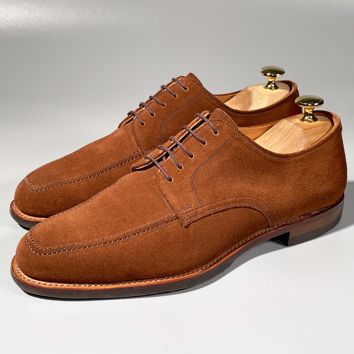トップ 革靴 スエード 本革 メンズ 茶色 ブラウン Uチップ スコッチグレイン GRAIN SCOTCH 即決 25cm A1755 紳士靴 フォーマル ビジネスシューズ 25.0cm