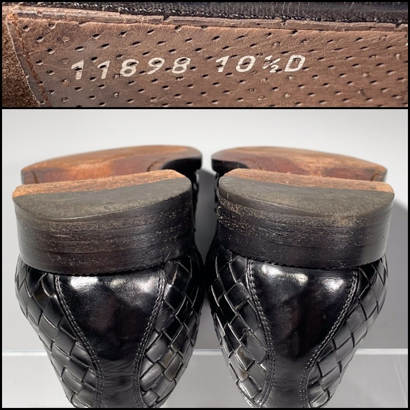 即決 COLE HAAN コールハーン Bragano コインローファー イントレチャート ブラック 黒 メンズ 本革 革靴 28.5cm ビジネスシューズ C1749_画像10