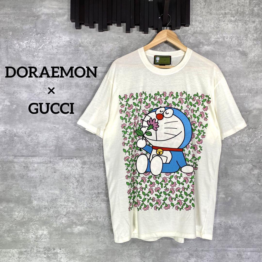 『GUCCI × DORAEMON』グッチ ドラえもん (L) 花柄Tシャツ