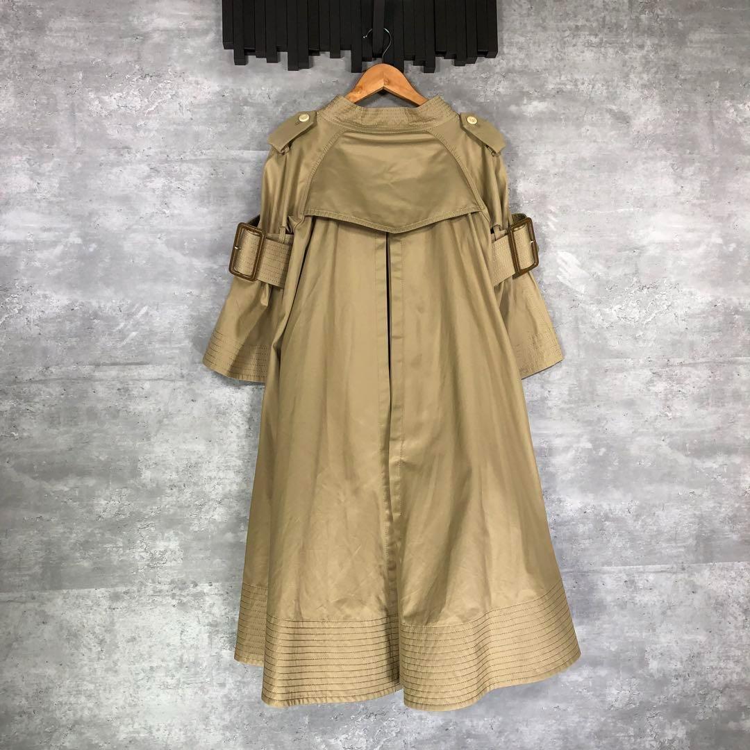 Sacai』サカイ (1) ニット切り替えトレンチワンピース / 七分袖(M