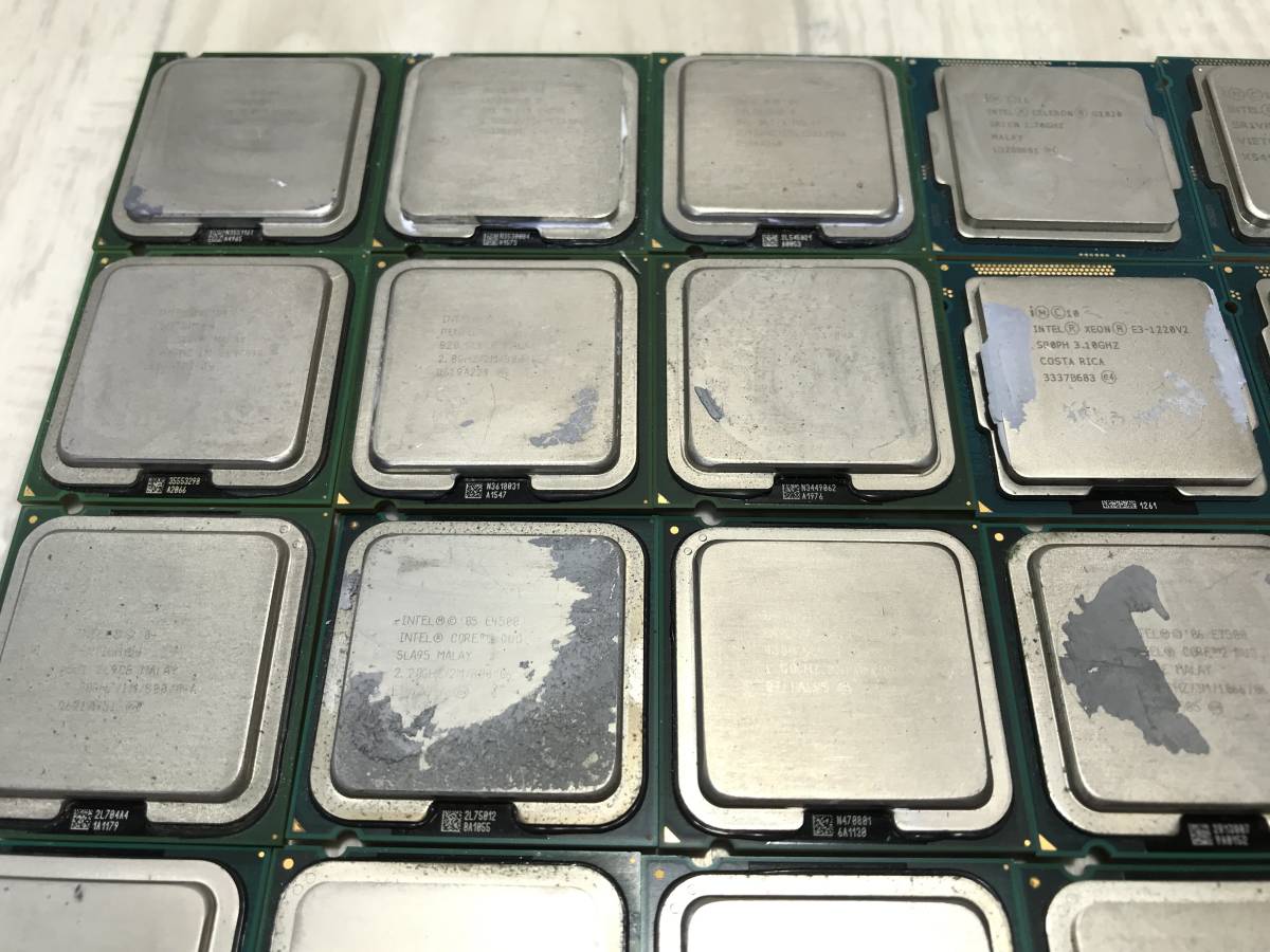 ☆ Intel インテル CPU まとめ PC パソコン 46個 i3-4130 i3-3240 E7500など 【 未確認/ 現状品 】 （PN-3I1） ☆_画像2