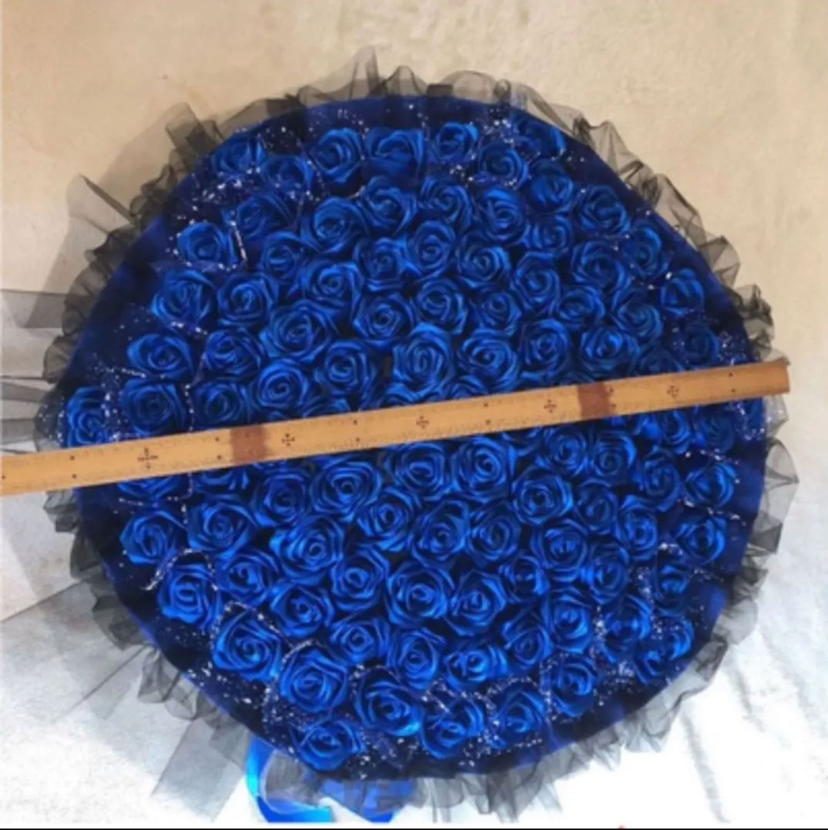 100本青いバラ造花 アートフラワー プレゼント お祝い 枯れない花 特別な人へ