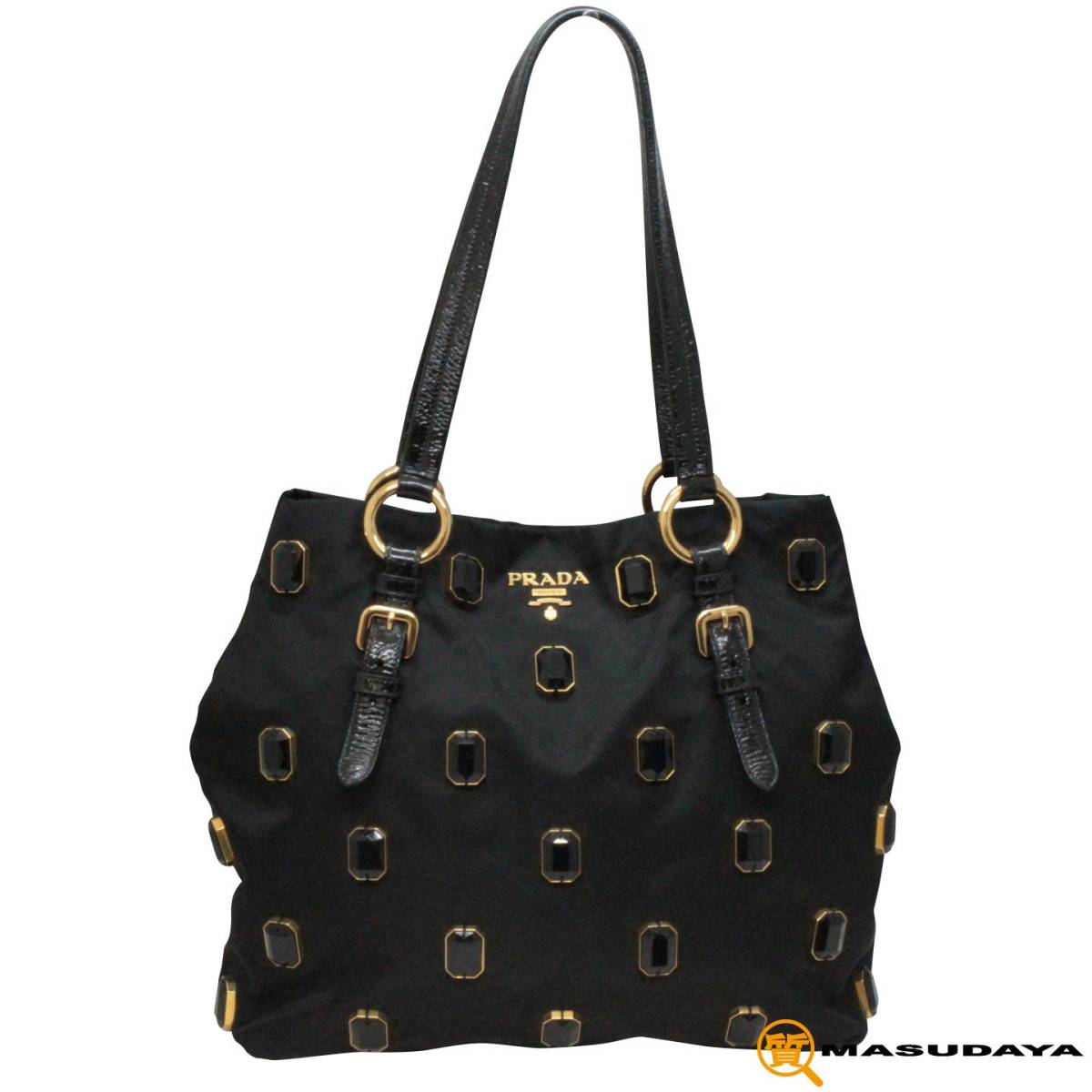 ◆◇【美品】PRADA プラダ ビジュー付 トートバック BR4138◇◆