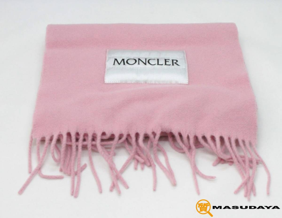 ◆◇【超美品】MONCLER モンクレール ロゴパッチ マフラー◇◆_画像1