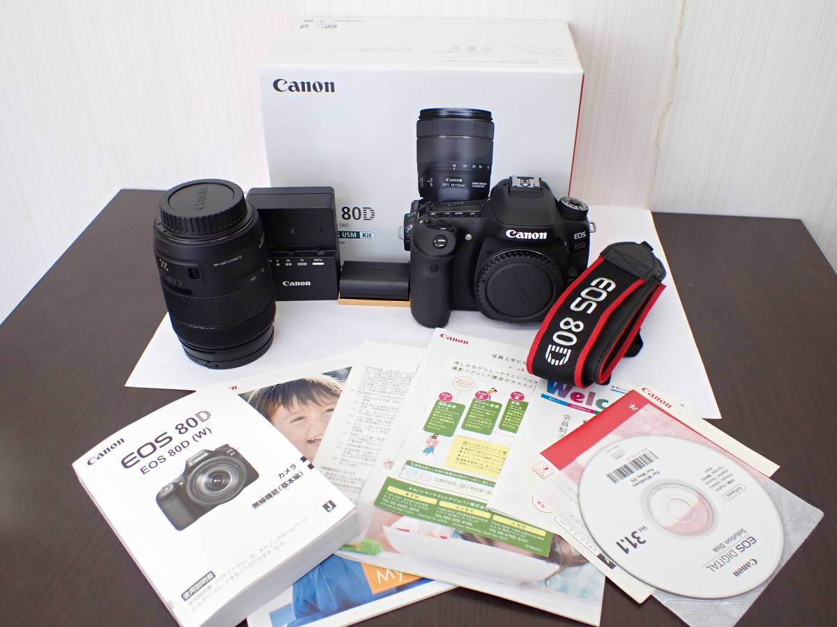 上品 IS EF-S18-135 80D EOS Canon 美品 USM デジタル一眼レフカメラ