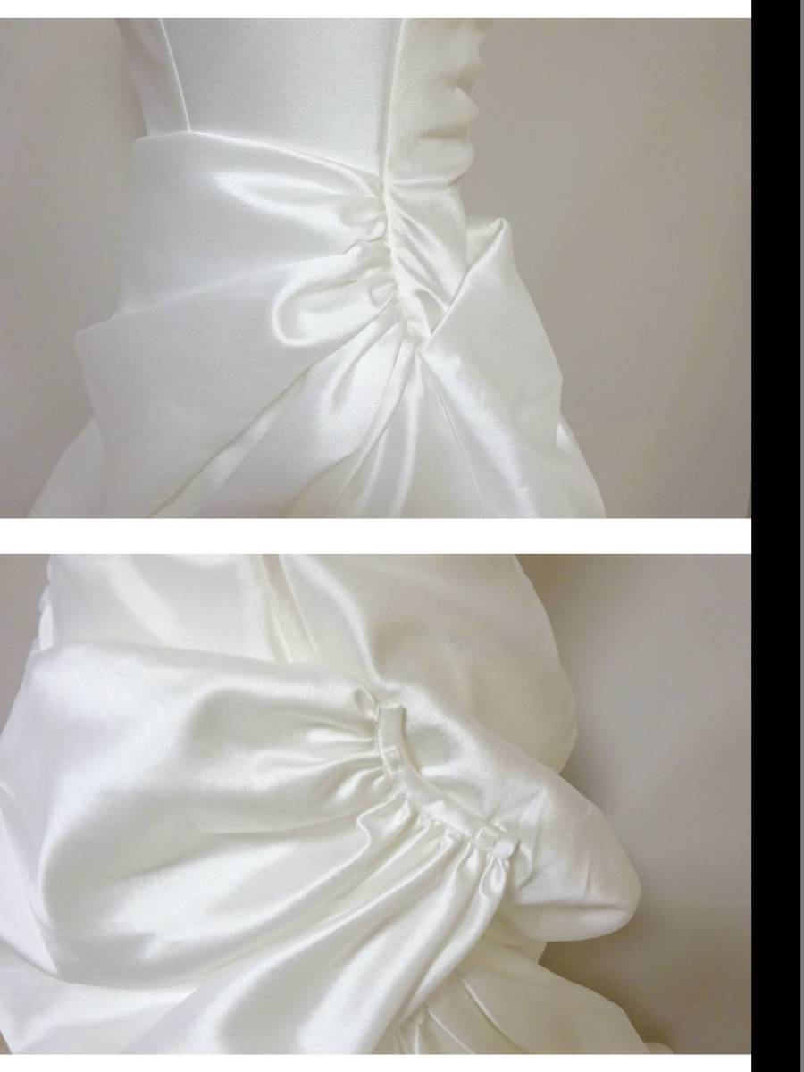 ウエディングドレス Avica アヴィカ WATABE WEDDING 9 オフホワイト シンプル ESS-196 ワタベウエディング オプションドレス　Z_画像4