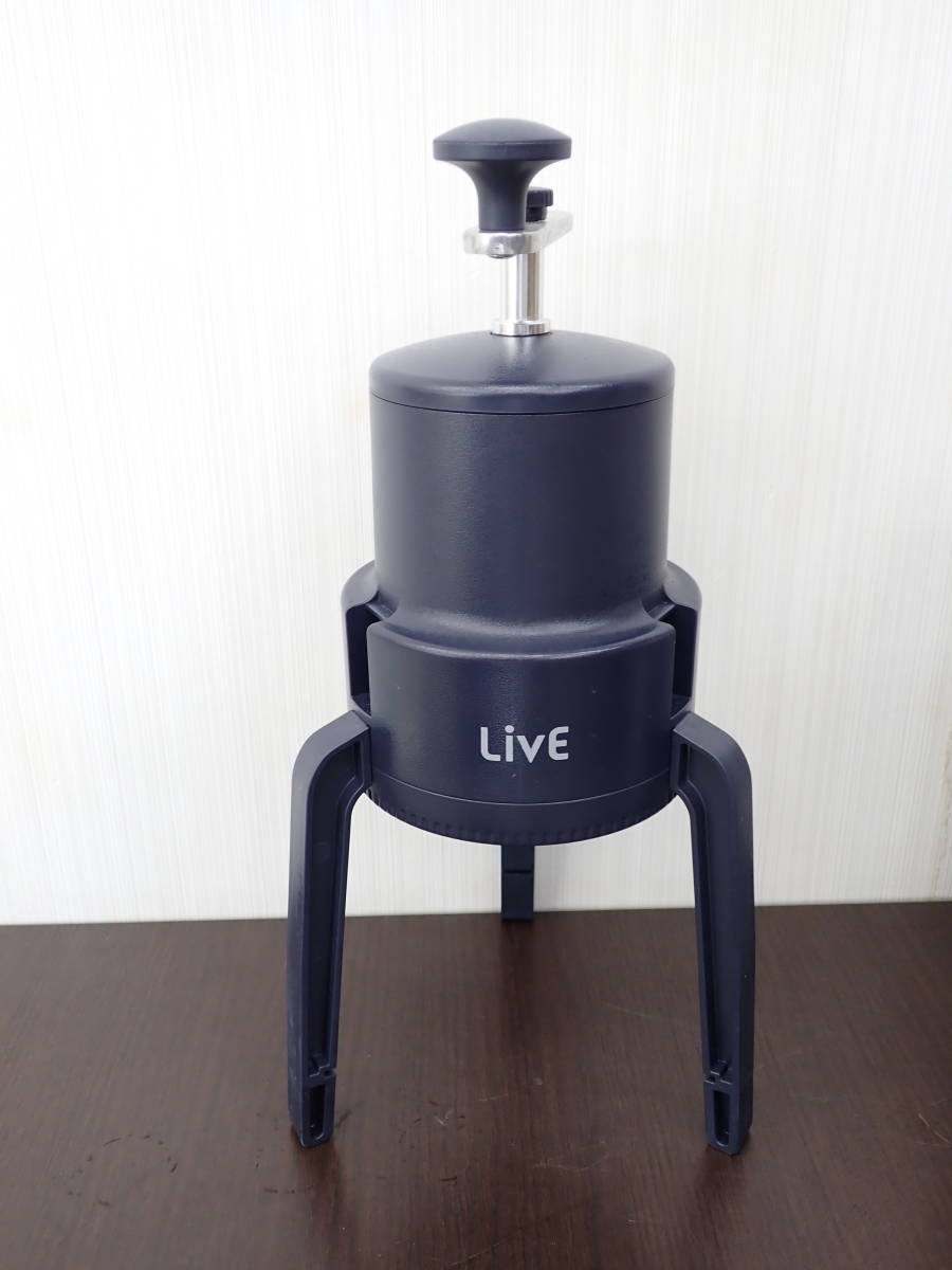 ドウシシャ 氷かき器LivE 【かちわり手動かき氷器】 収納袋付き IS-D-20BK アウトドアツール　a_画像2