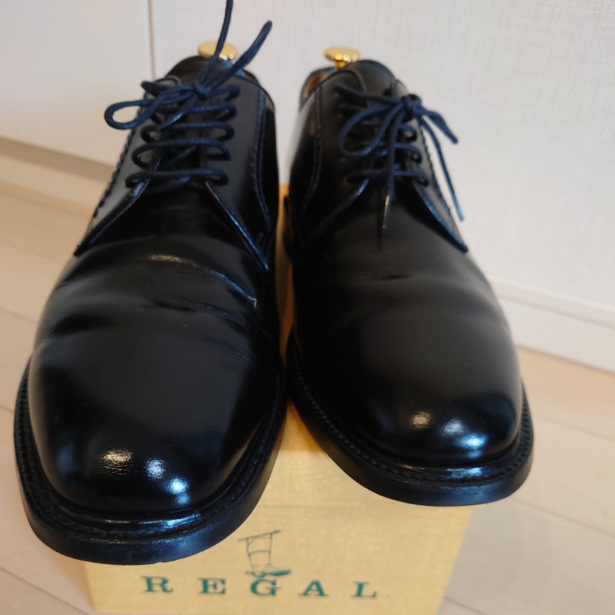 REGAL プレーントゥ 革靴 (リーガル 2504 ) BLACK 27 5cm ビジネス