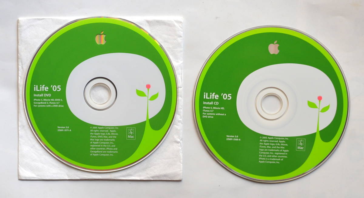 iLife '05 iPhoto iMovie iDVD GarageBand iTunes For Mac OSX 10.3.4以降 G3 400MHz以降_画像1