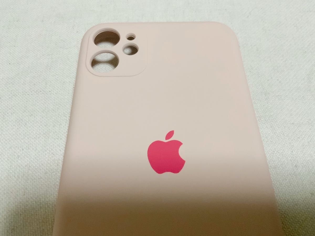 iPhone11 ケース くすみカラー シリコン iPhoneケースピンク