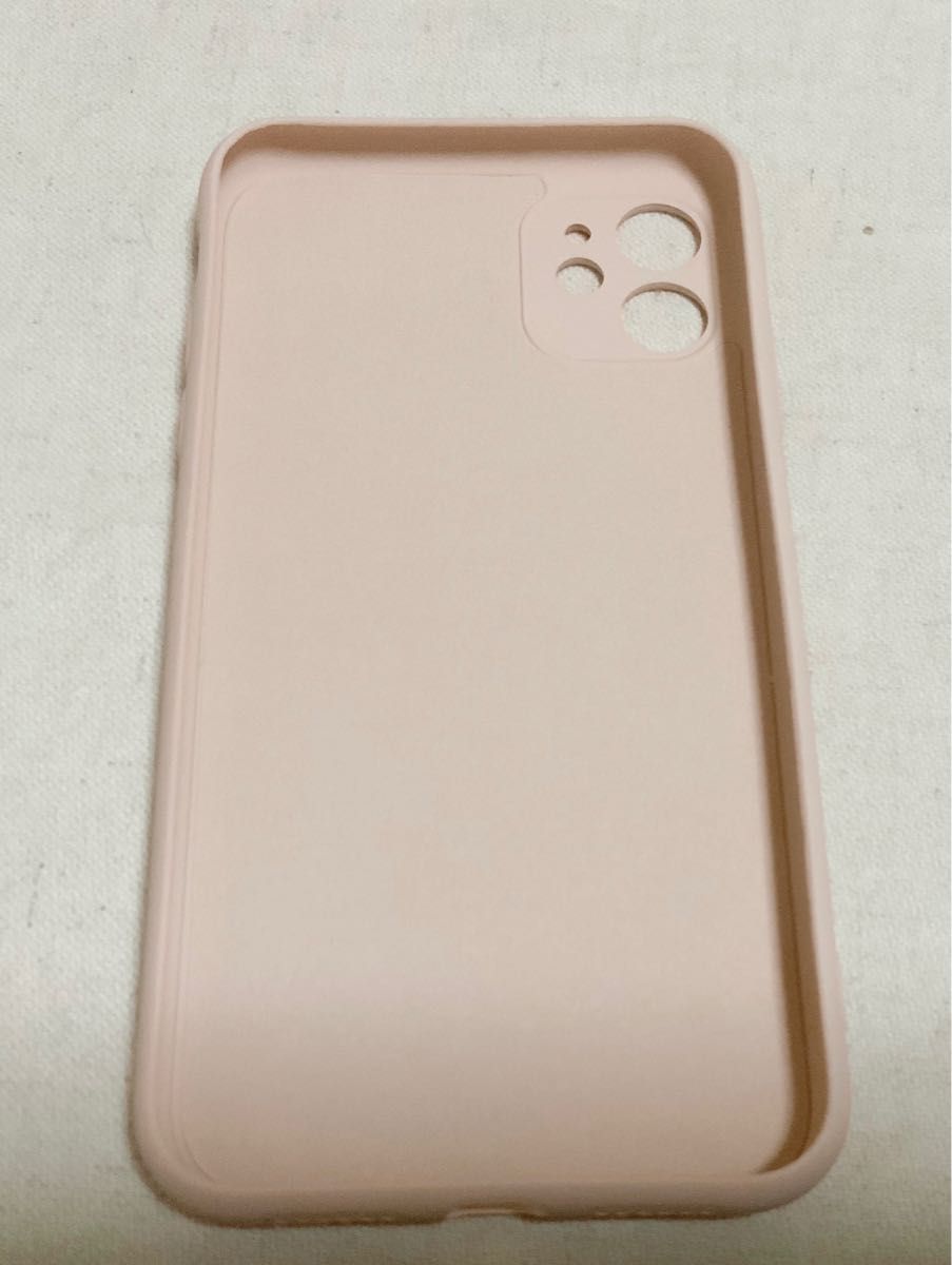 iPhone11 ケース くすみカラー シリコン iPhoneケースピンク