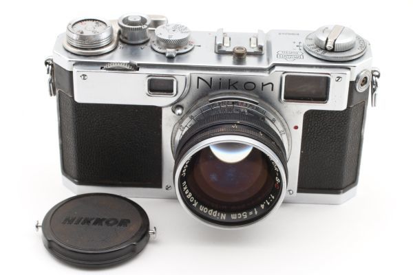 Nikon S2 Rangefinder Film Camera Body + Nikkor S.C 50mm f1.4 Lens ニコン レンジファインダー フィルムカメラ レンズ #EM28*
