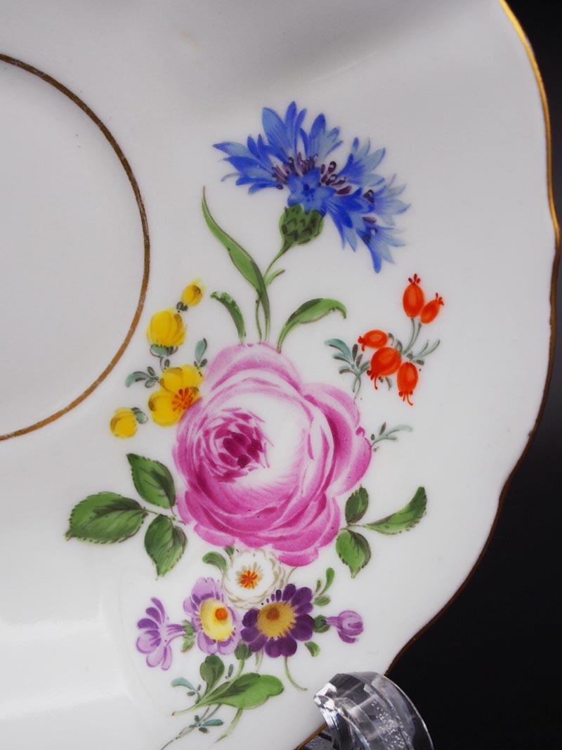 マイセン ベーシックフラワー 豪華五つ花 トリオ 1級品 MEISSEN マイセン ベーシックフラワー 豪華五つ花 トリオ 1級品 MEISSEN