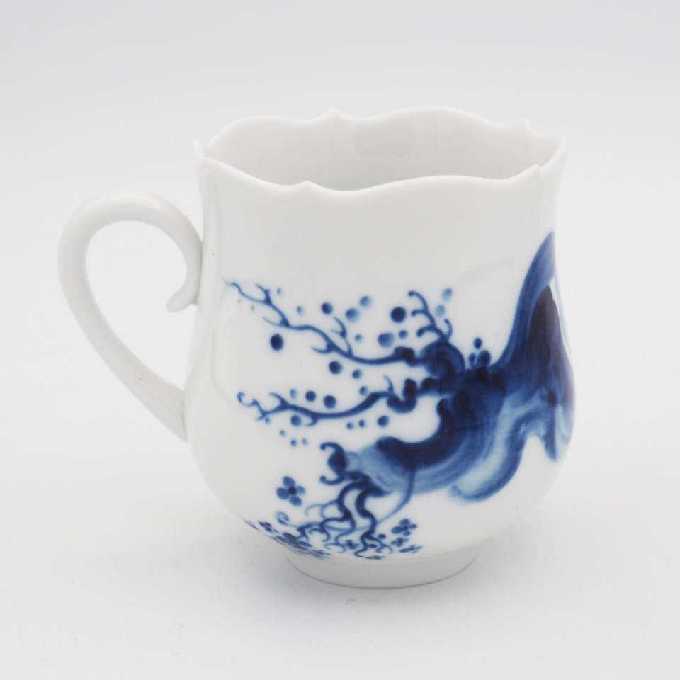 マイセン MEISSEN ブルーオーキッド コーヒー カップ＆ソーサー Blue Orchid 1級品 一級品_画像3