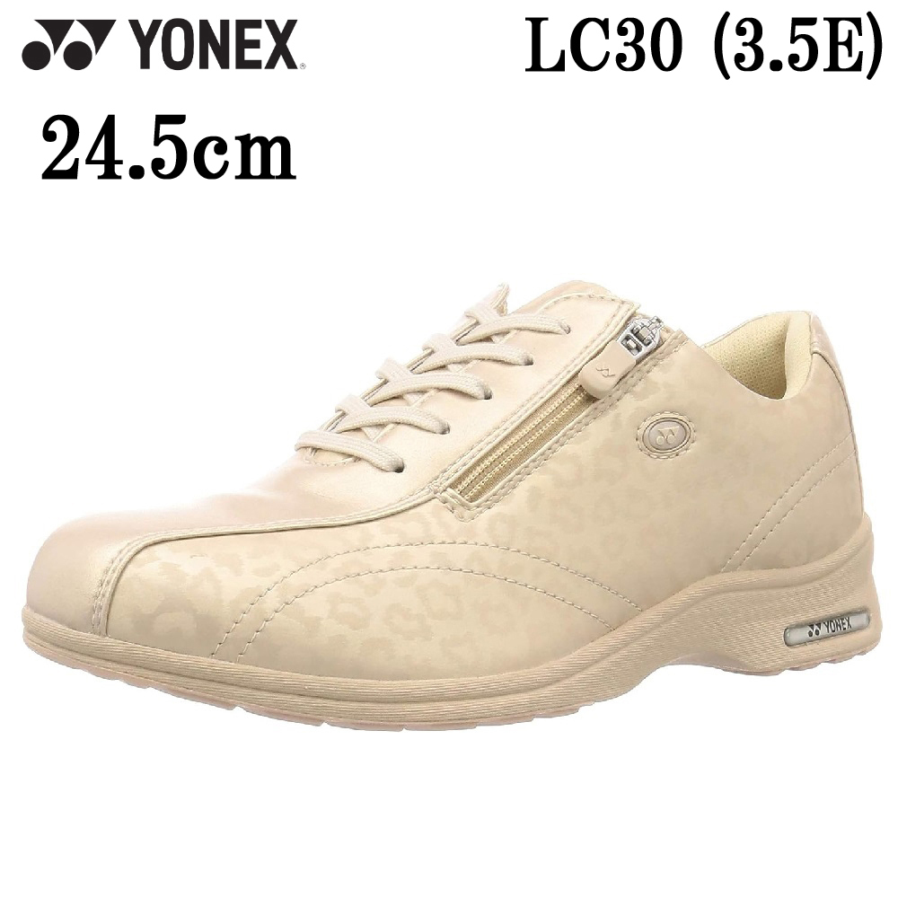 LC30 Leopard PBG 24.5cm Yonex walking shoes lady's shoes 3.5E YONEX power cushion SHWLC30 woman light weight fastener 