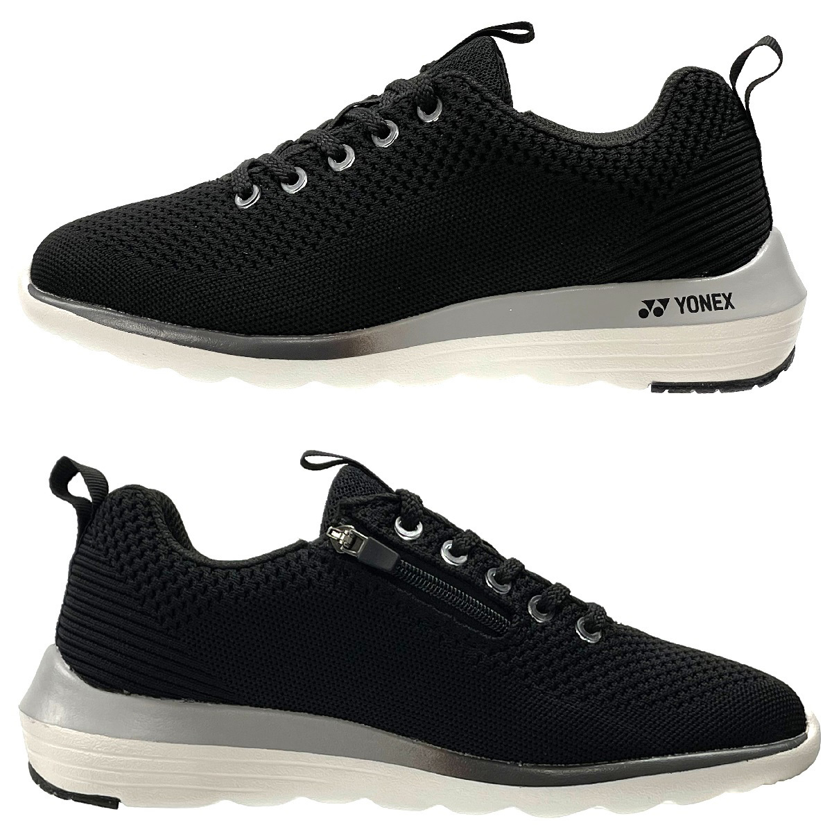 L01Y black 22.0cm Yonex YONEX power cushion walking shoes lady's shoes 3.5E fastener attaching light weight sneakers.