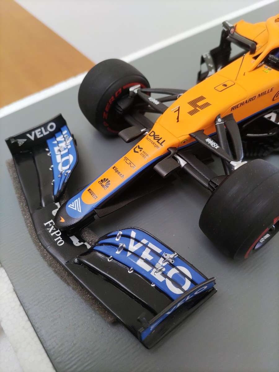 ☆ カスタムモデル！ スパークモデル1/18 マクラーレン MCL35M エミリア ロマーニャGP 3位入賞 #4 ランド・ノリス 電子タバコロゴver.　☆_画像2