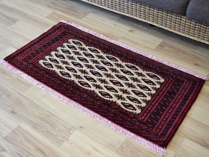 良品 ペルシャ 部族絨毯 トルクメン 玄関 マット 110 x 55 cm No 良品 ペルシャ 部族絨毯 トルクメン 玄関 マット 110 x 55 cm No