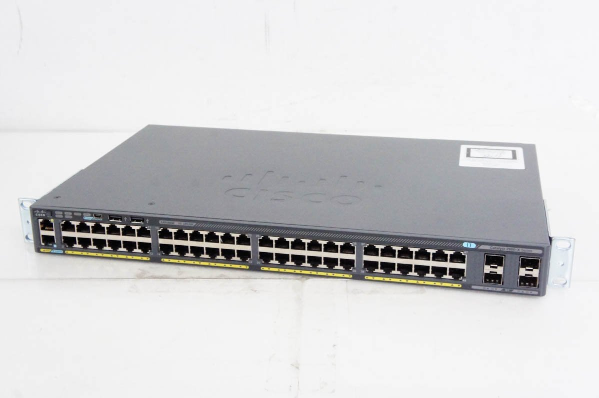 新規購入 2 CISCO WS-C2960X-48TS-L V05 Catalyst 2960-X シリーズ