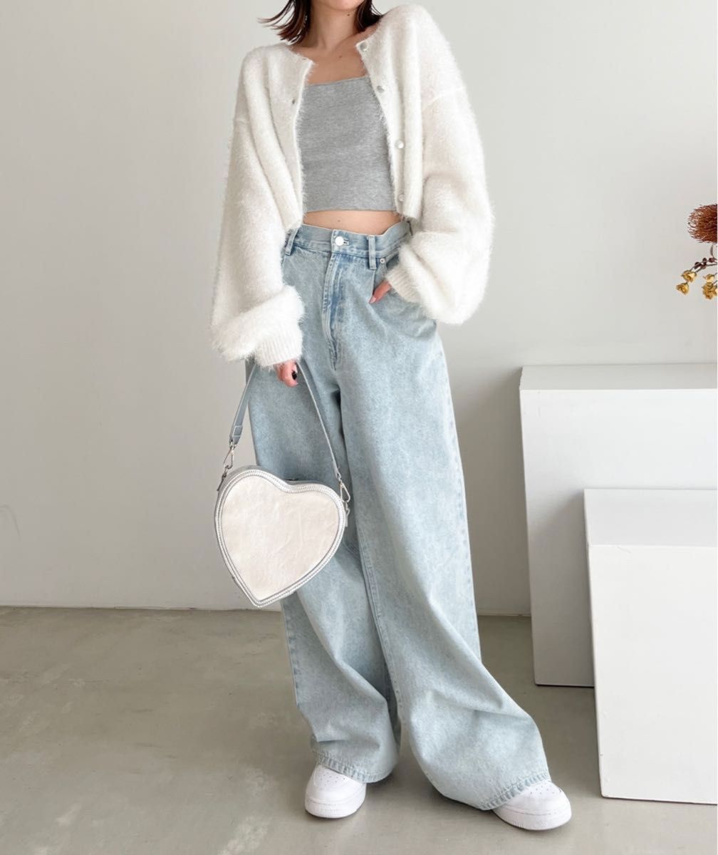 新品未使用タグ付き】〔Heather〕ラメニットショート 新品未使用タグ付き】〔Heather〕ラメニットショート
