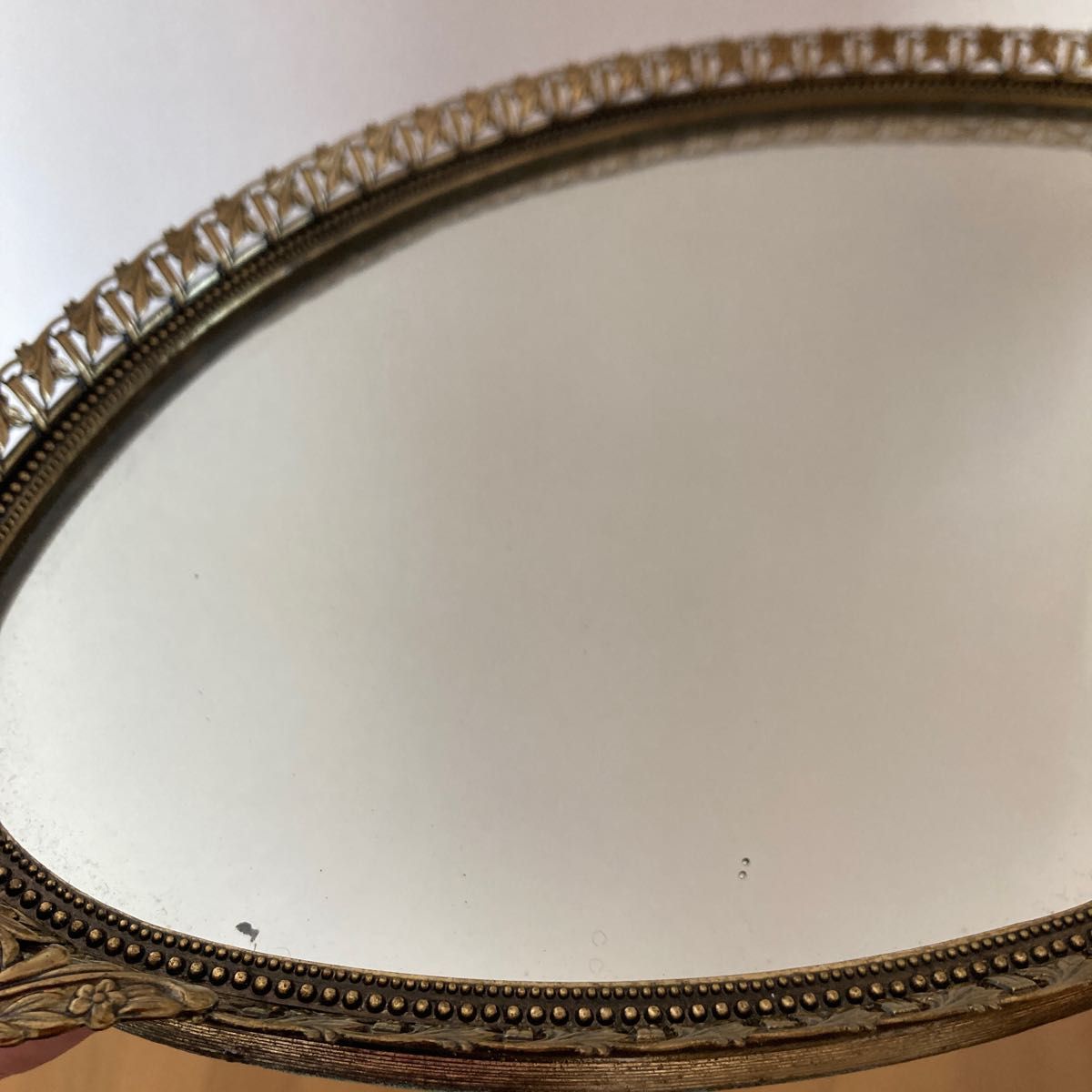 資生堂　ミラートレイ　希少レア　花椿記念品　立て掛け鏡　ヴィンテージ　アンティーク